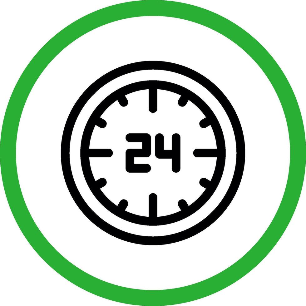 Hours Creative Icon Design vector