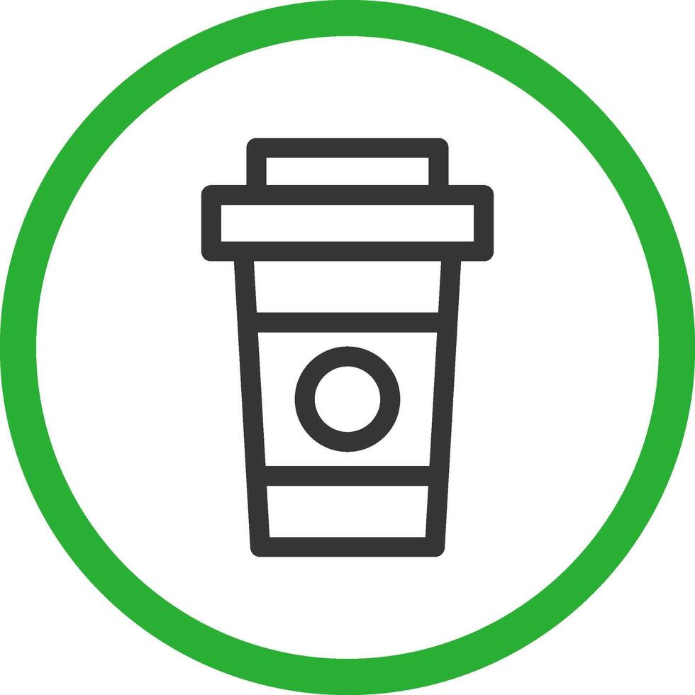 Paper Cup Creative Icon Design vector