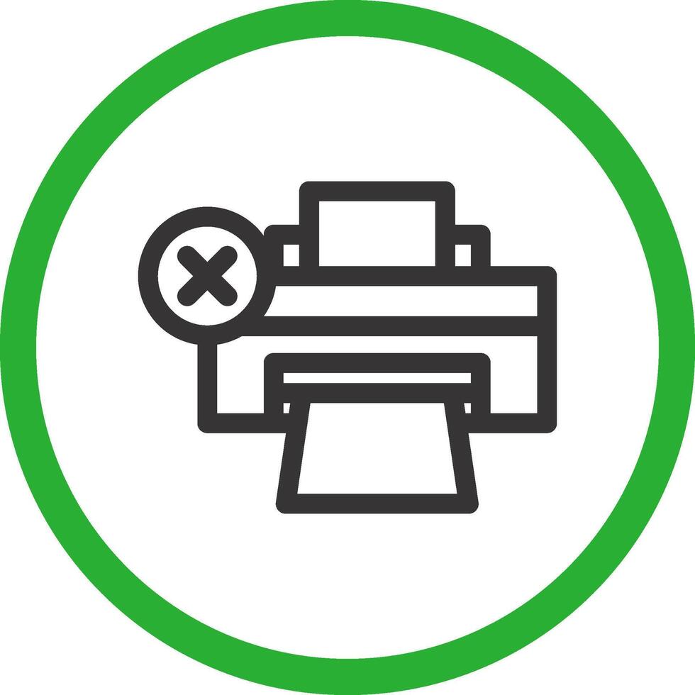 Printer Error Creative Icon Design vector