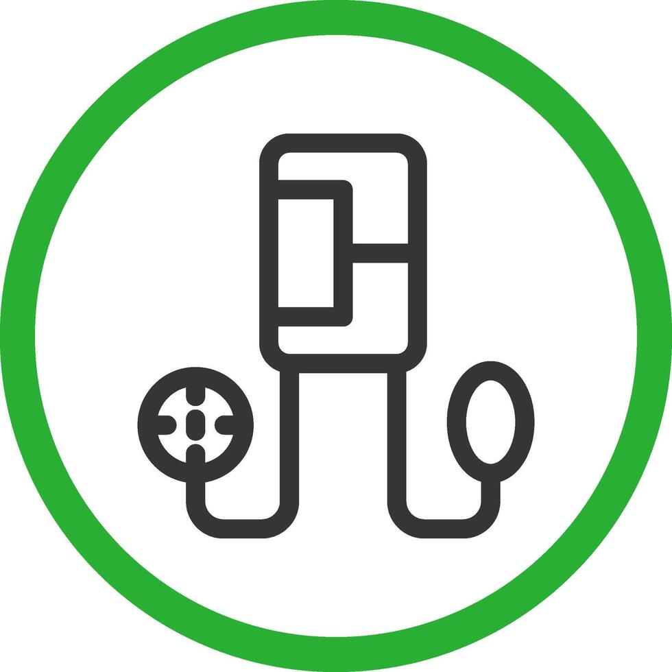 Blood Pressure Gauge Creative Icon Design vector