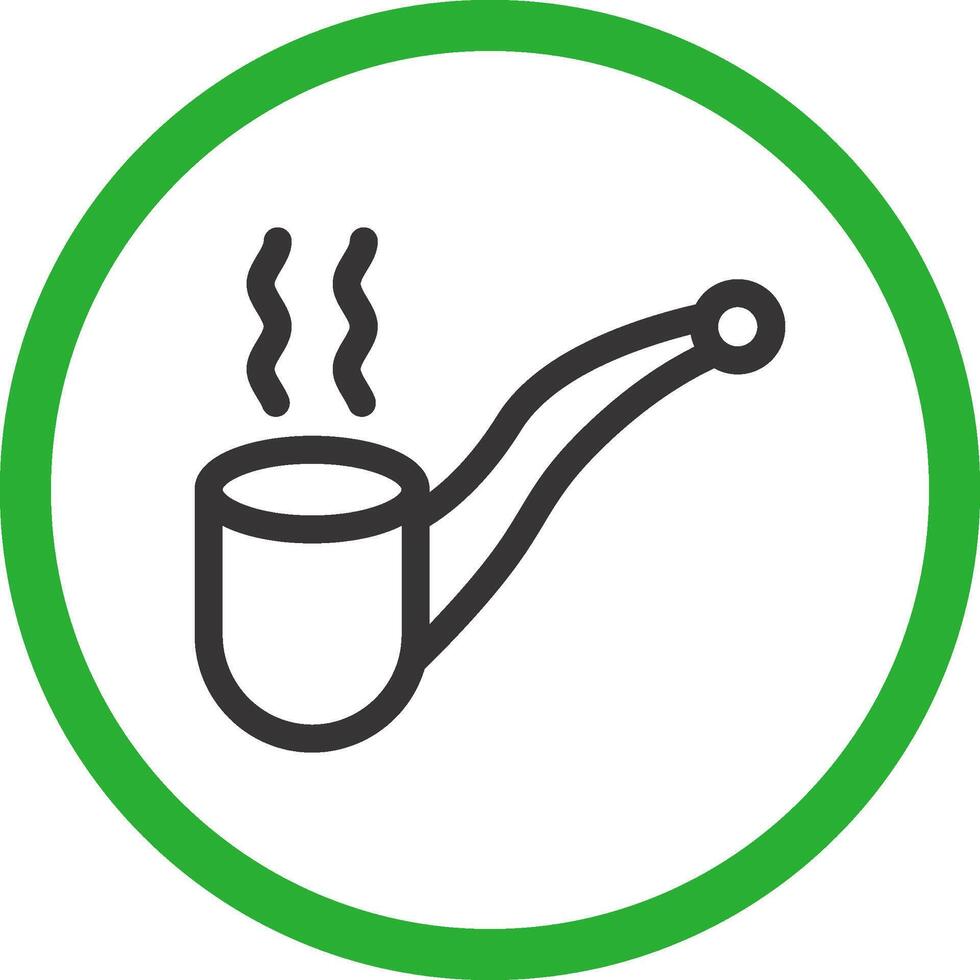 Pipe Cigar Creative Icon Design vector