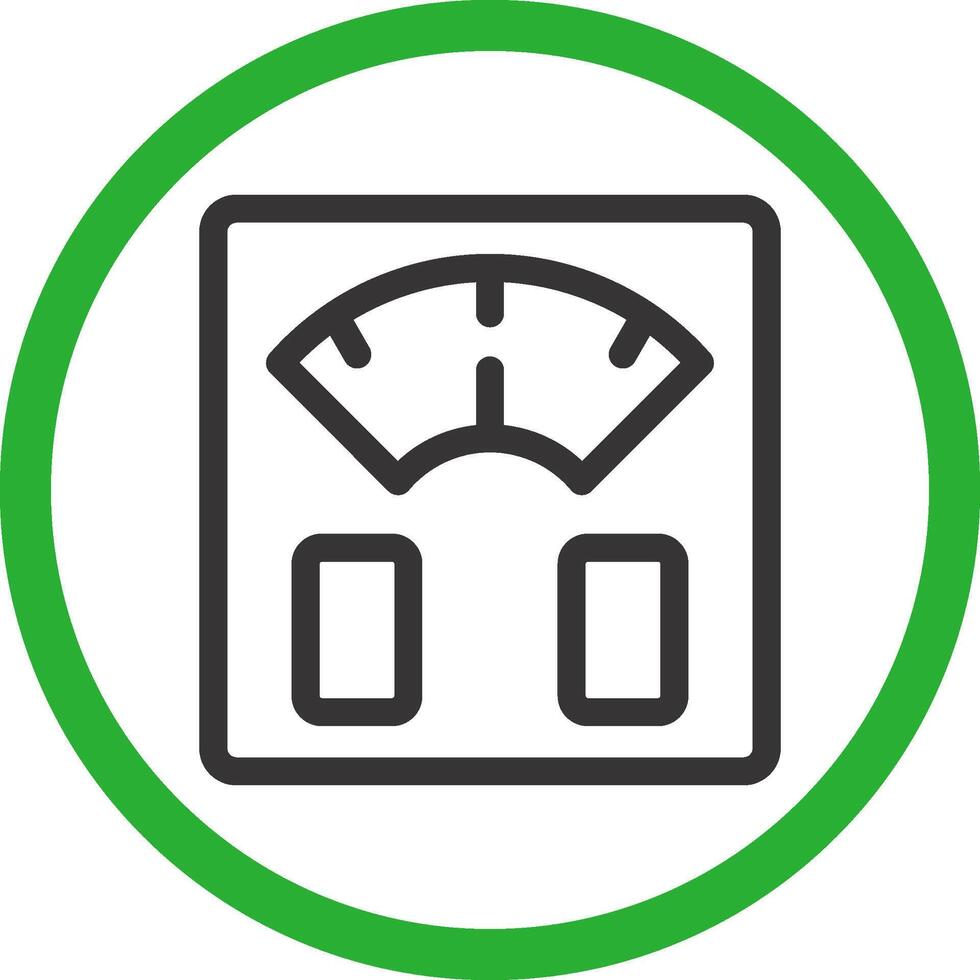 Body Scale Creative Icon Design vector