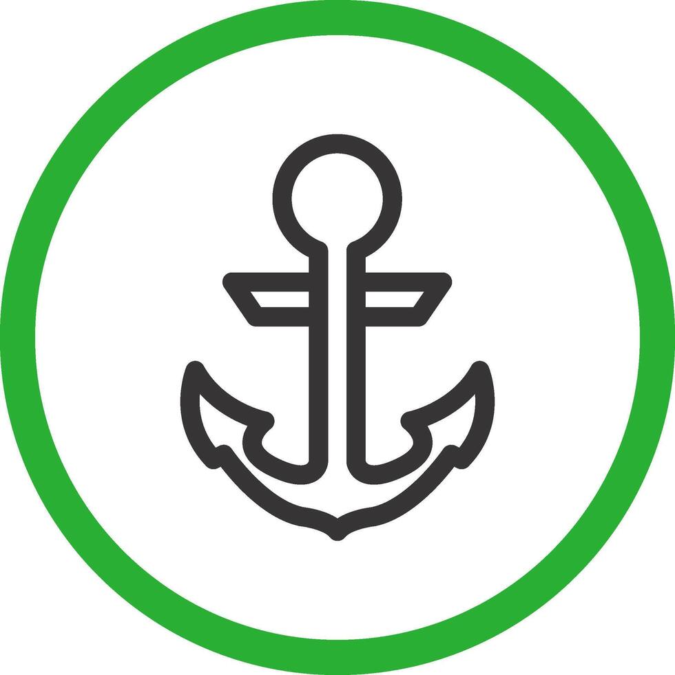 Anchor Creative Icon Design vector