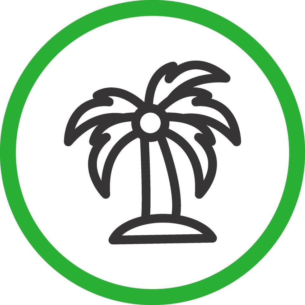 diseño de icono creativo de isla vector