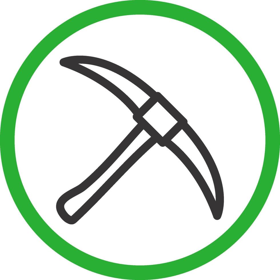 Pickaxe Creative Icon Design vector