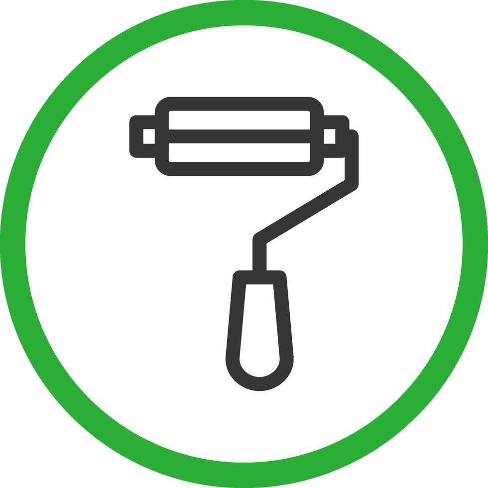 Paint Roller Creative Icon Design vector