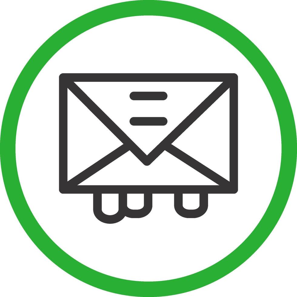 diseño de icono creativo de correo vector