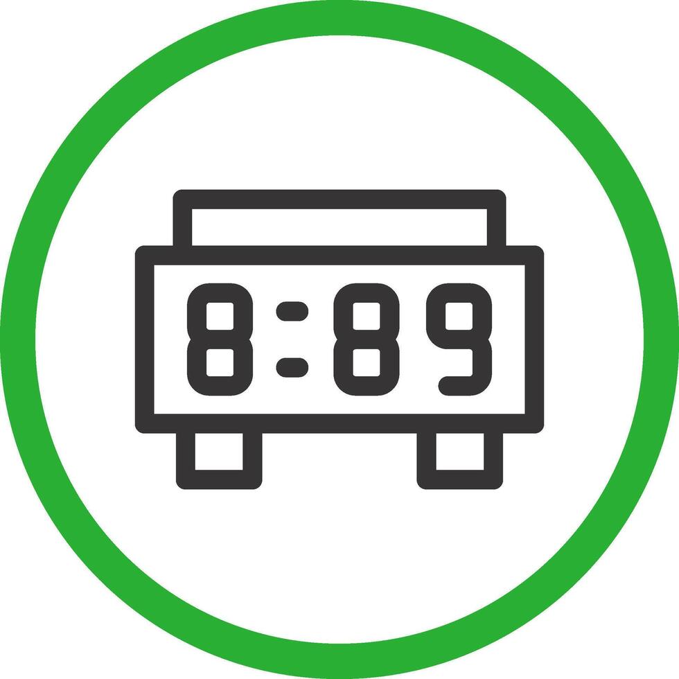 Digital Clock Creative Icon Design vector