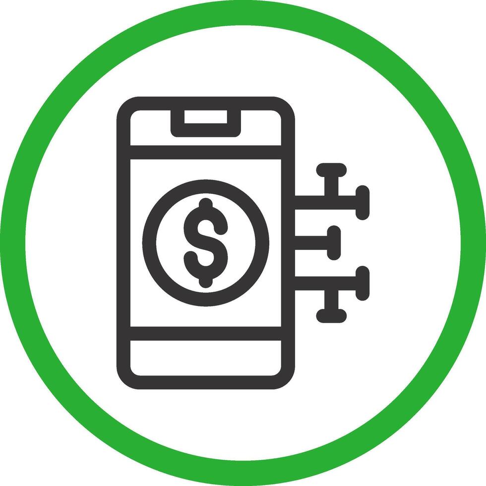 Digital Money Creative Icon Design vector