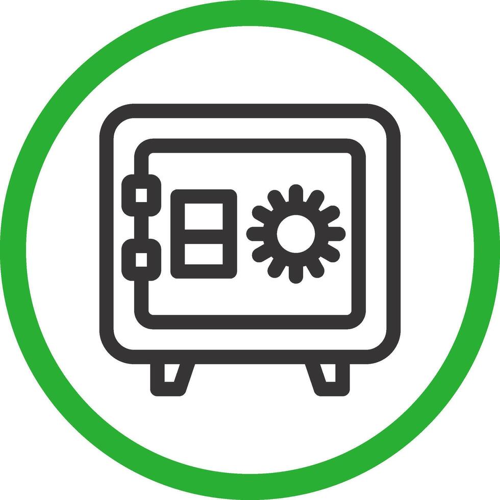 diseño de icono creativo de caja fuerte vector