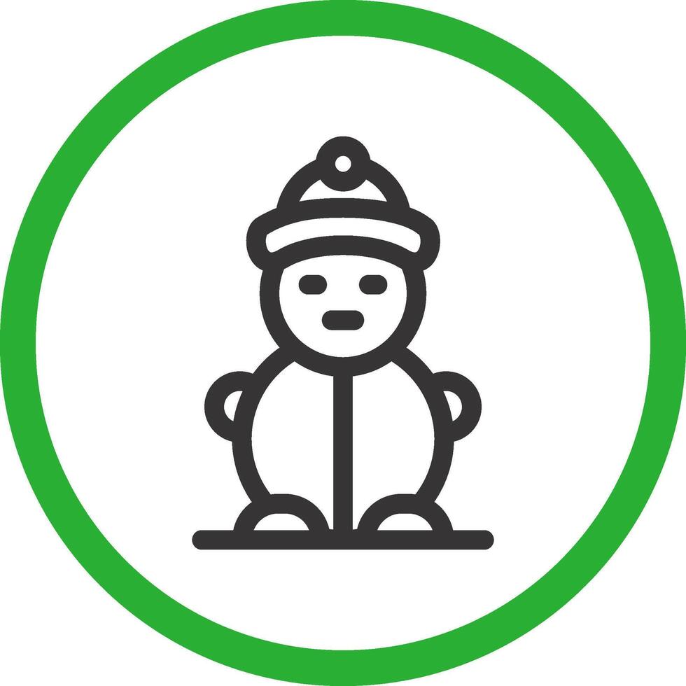 Snowman Creative Icon Design vector