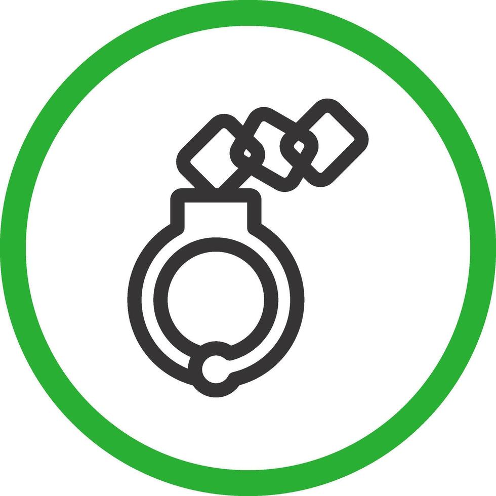 Handcuffs Creative Icon Design vector