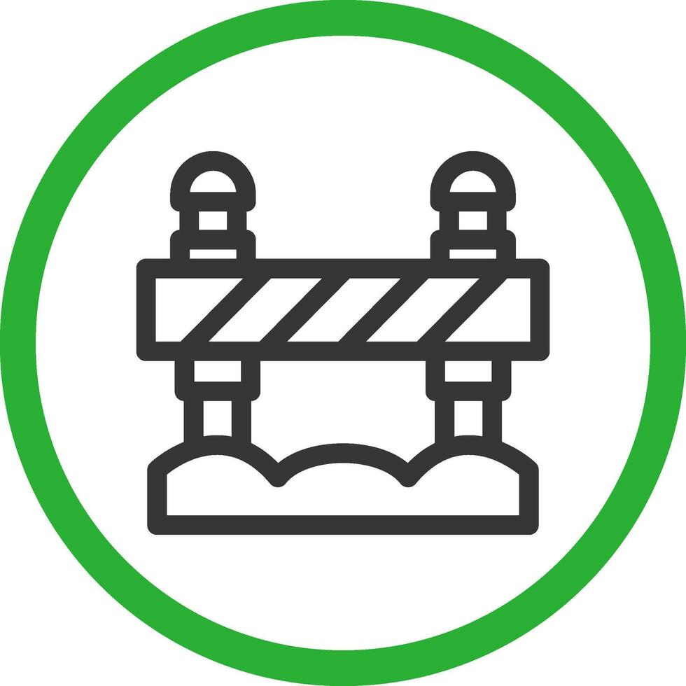 Road Block Creative Icon Design vector