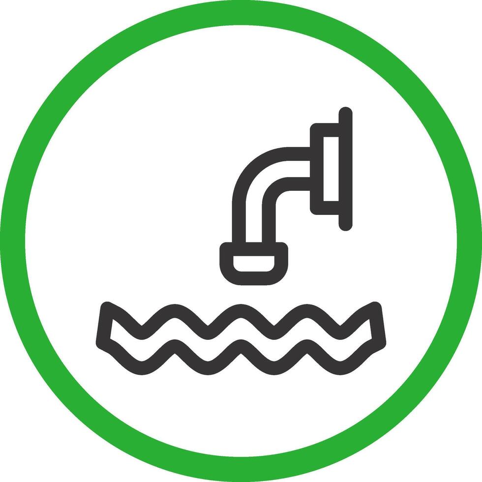 Waste Water Creative Icon Design vector