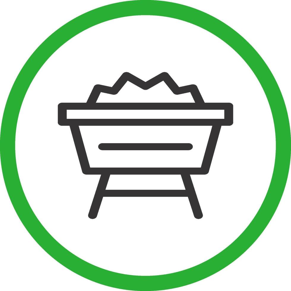 Mine Cart Creative Icon Design vector