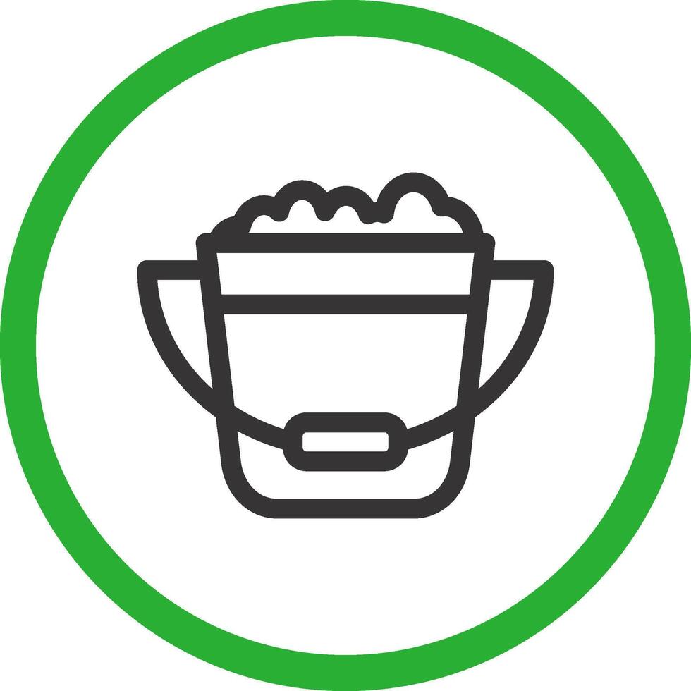 Bucket Creative Icon Design vector