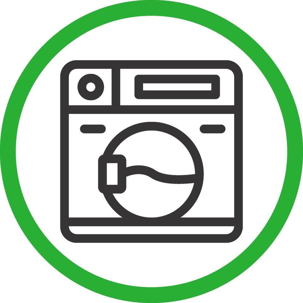 Washing Machine Creative Icon Design vector