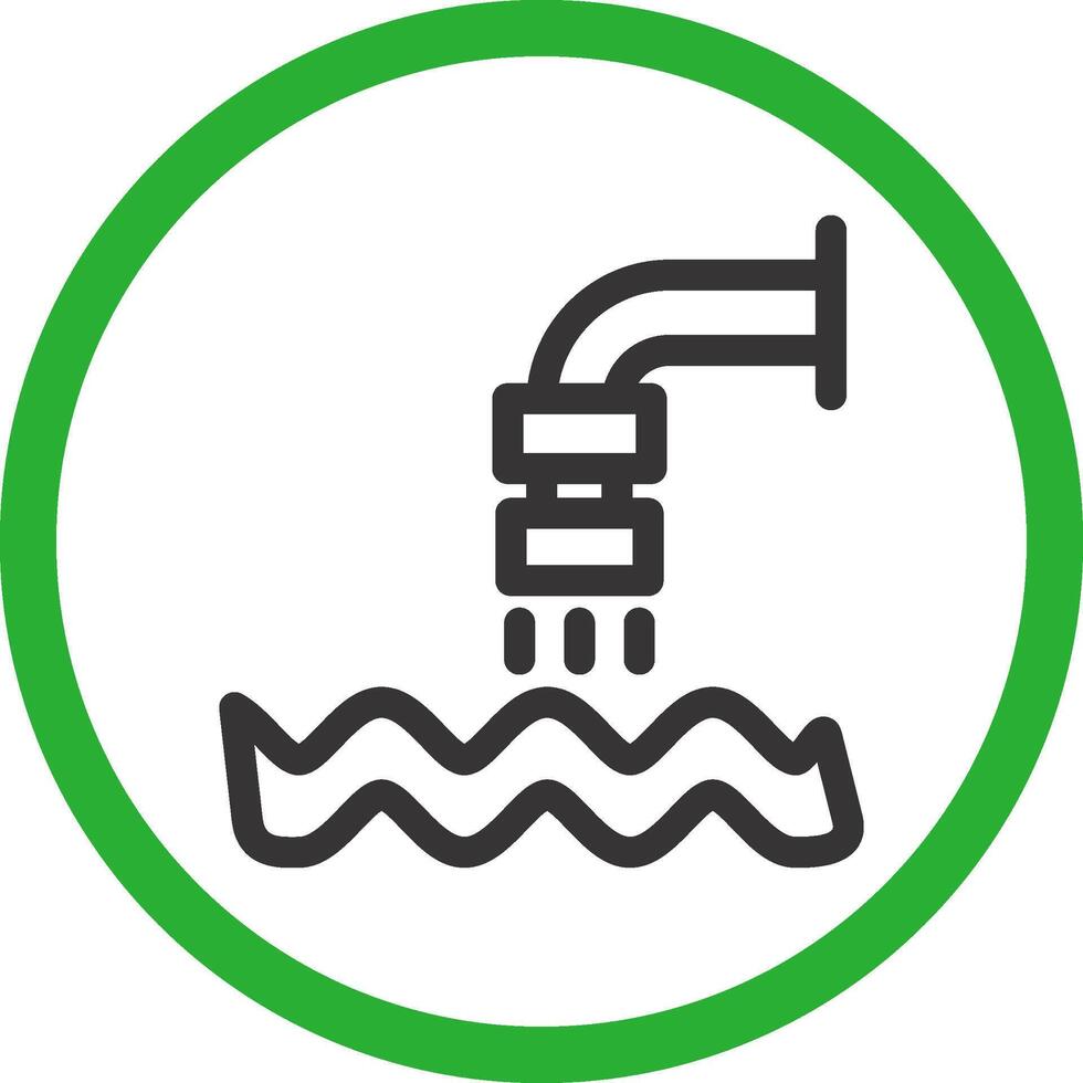 Waste Water Creative Icon Design vector