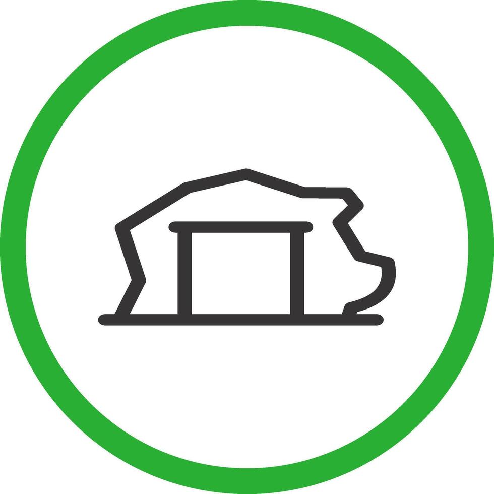 Mining Tunnel Creative Icon Design vector