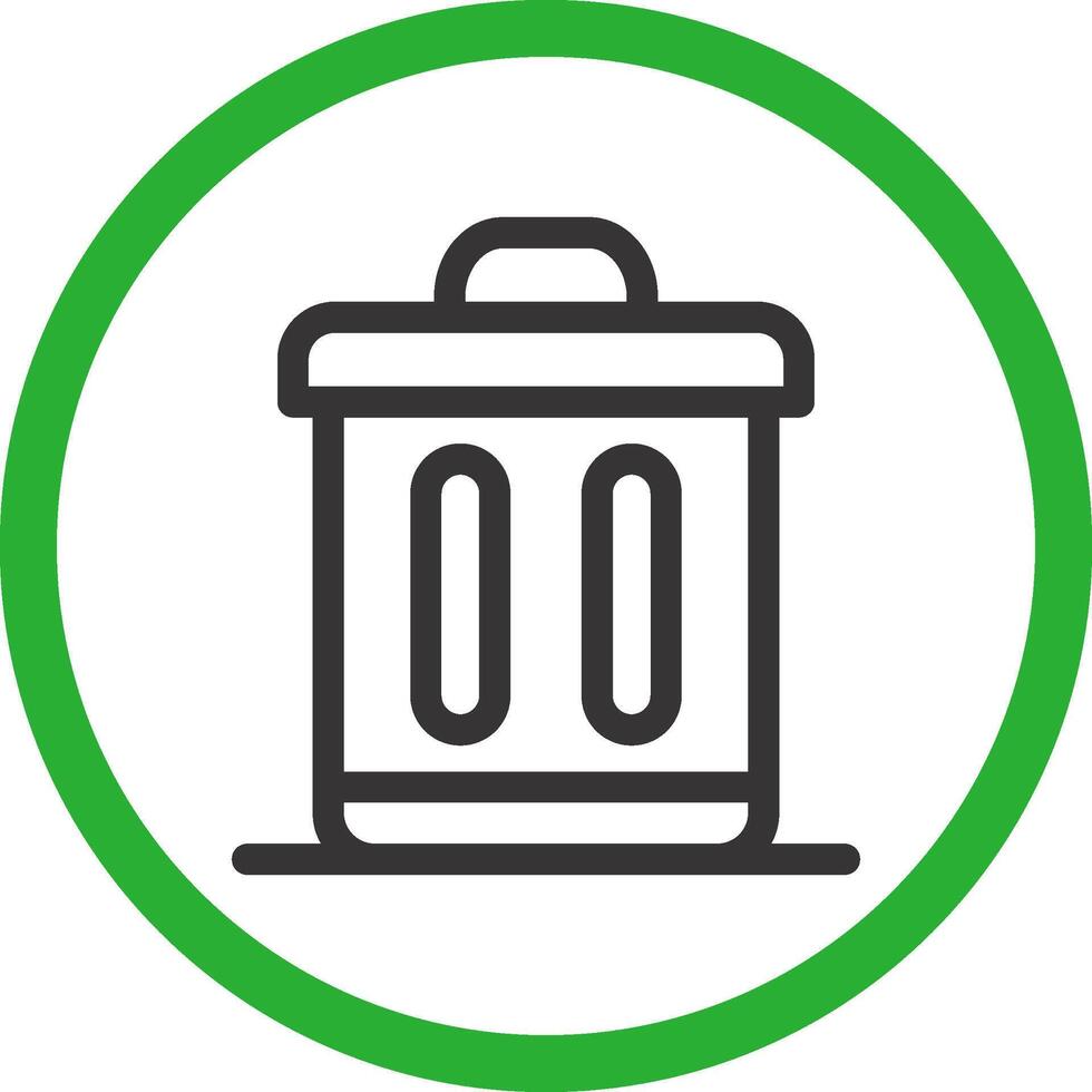 Trash Bin Creative Icon Design vector