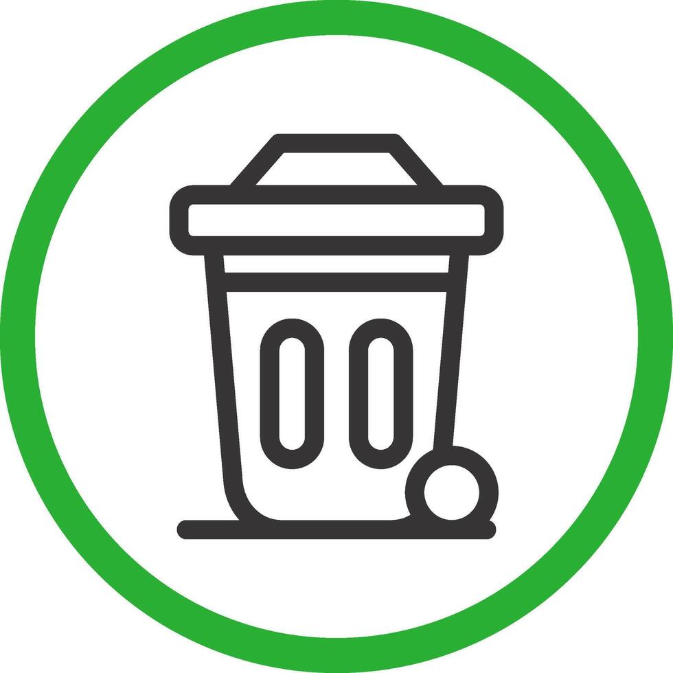 Dustbin Creative Icon Design vector