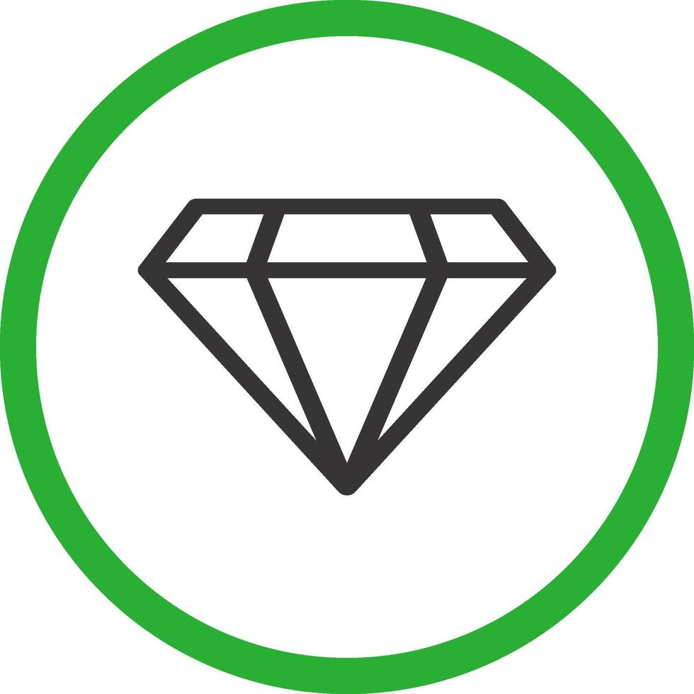 diseño de icono creativo de diamante vector