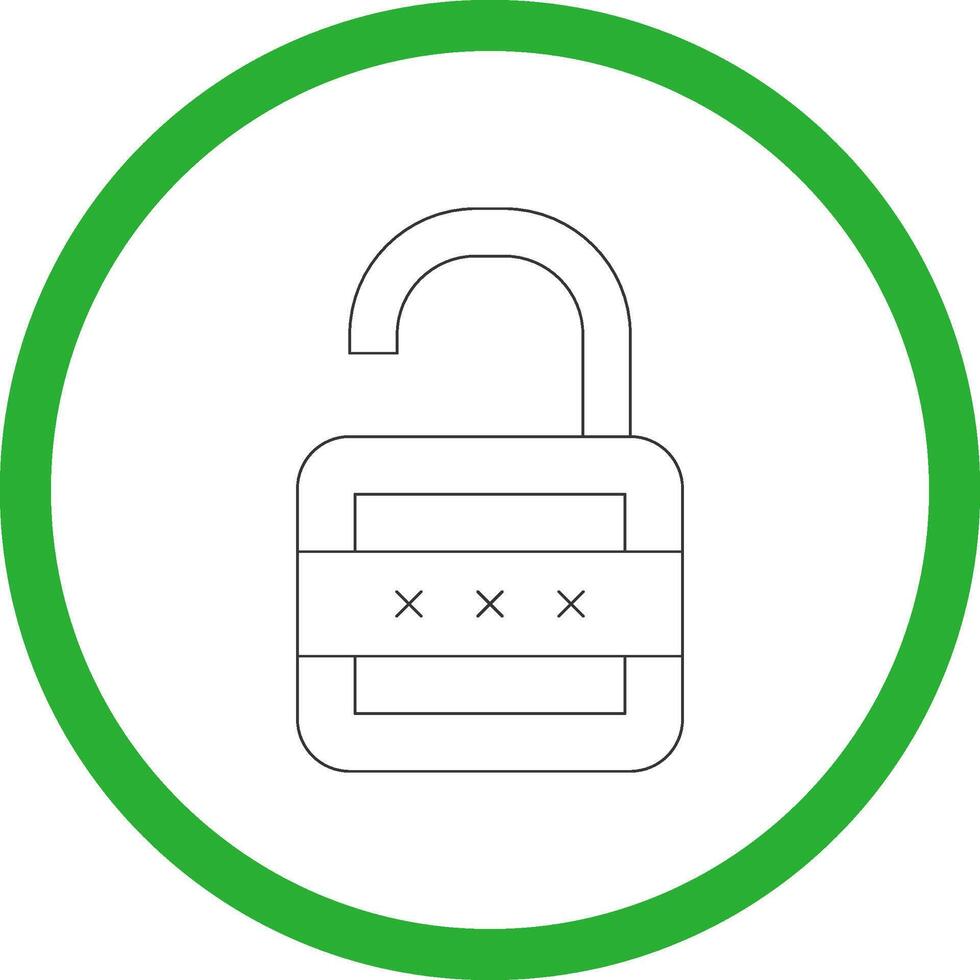Lock Open Creative Icon Design vector