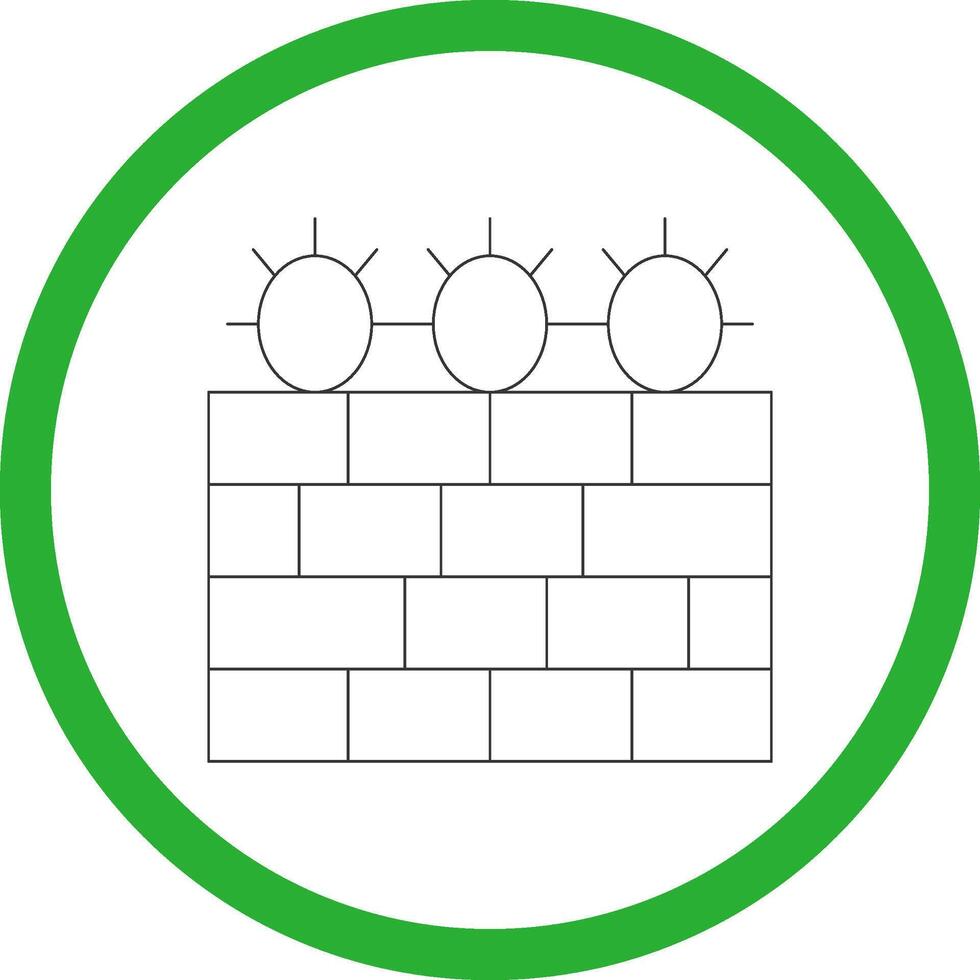 Barbed Wire Creative Icon Design vector
