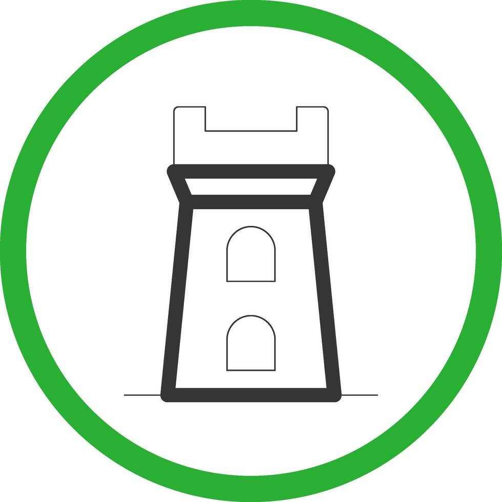 diseño de icono creativo de torre vector