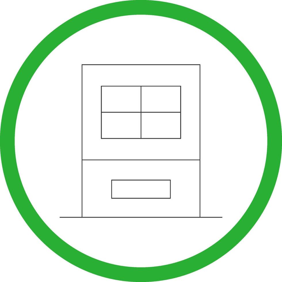 diseño de icono creativo de puerta vector