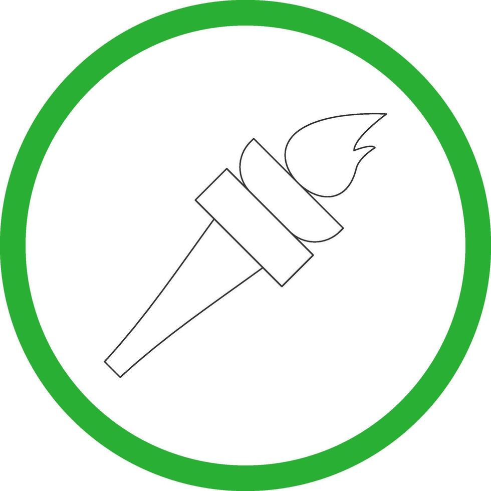 Torch Creative Icon Design vector