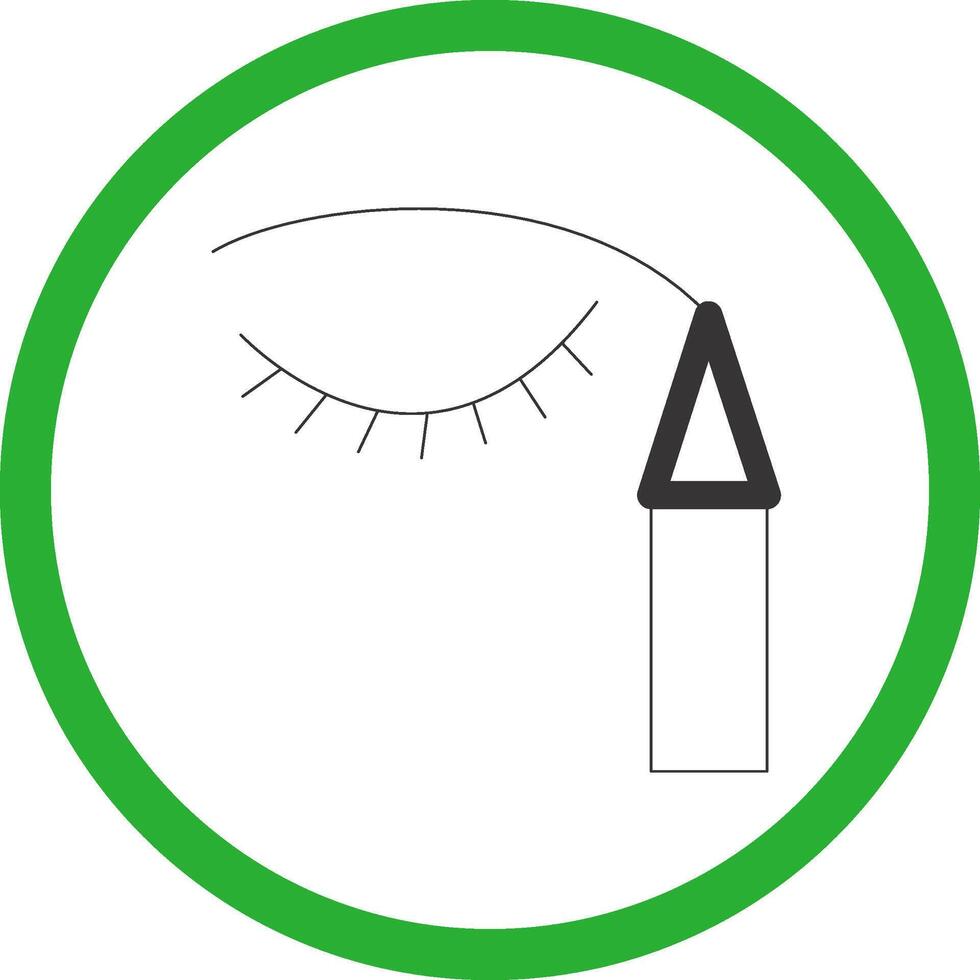 Eyeliner Creative Icon Design vector