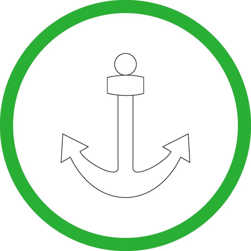 Anchor Creative Icon Design vector
