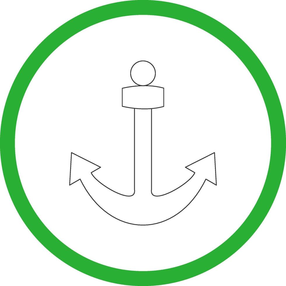 Anchor Creative Icon Design vector