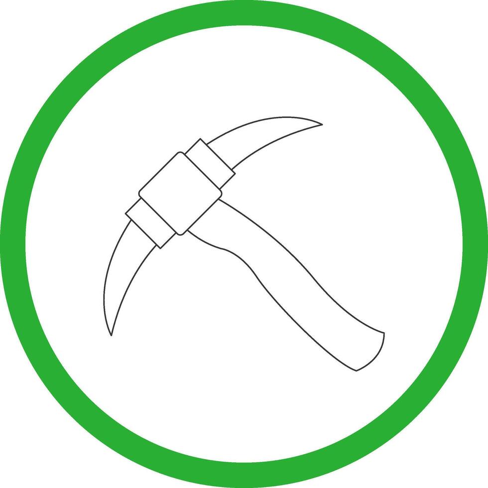 Pickaxe Creative Icon Design vector