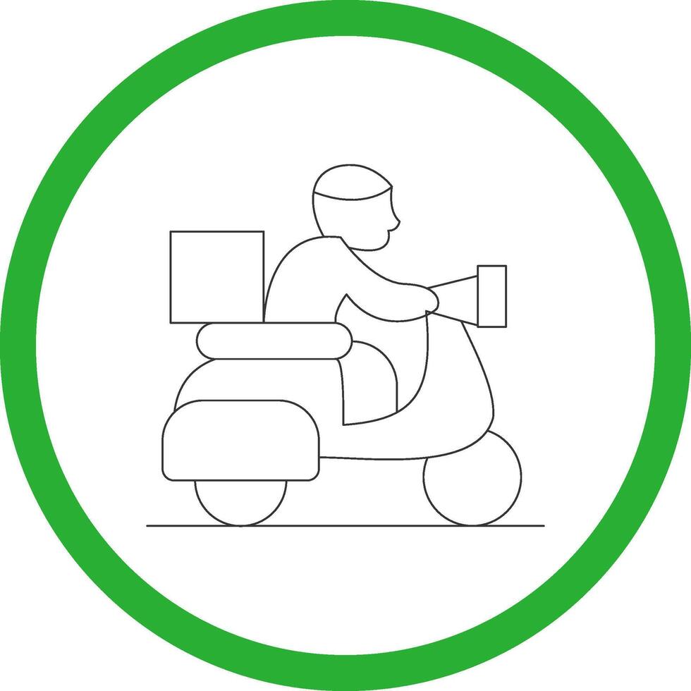 Delivery Bike Creative Icon Design vector