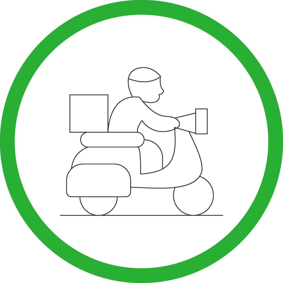 diseño de icono creativo de bicicleta de entrega vector