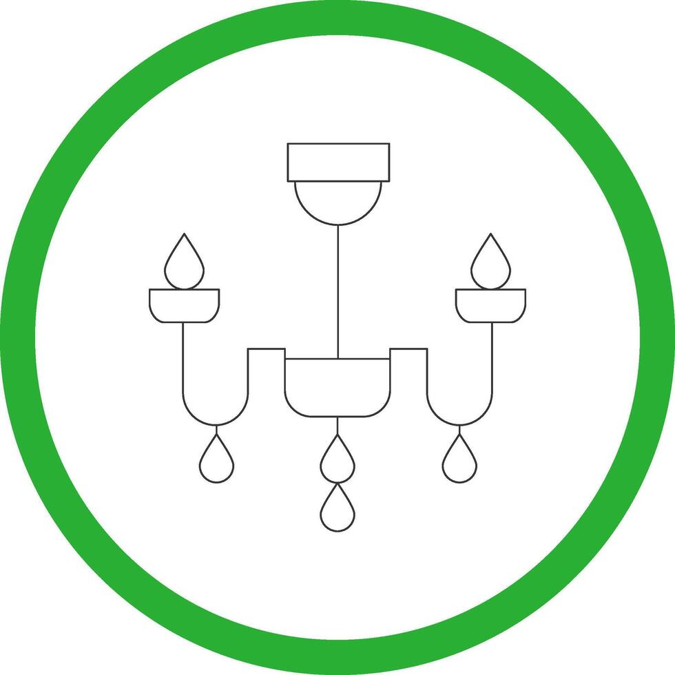 Chandelier Creative Icon Design vector