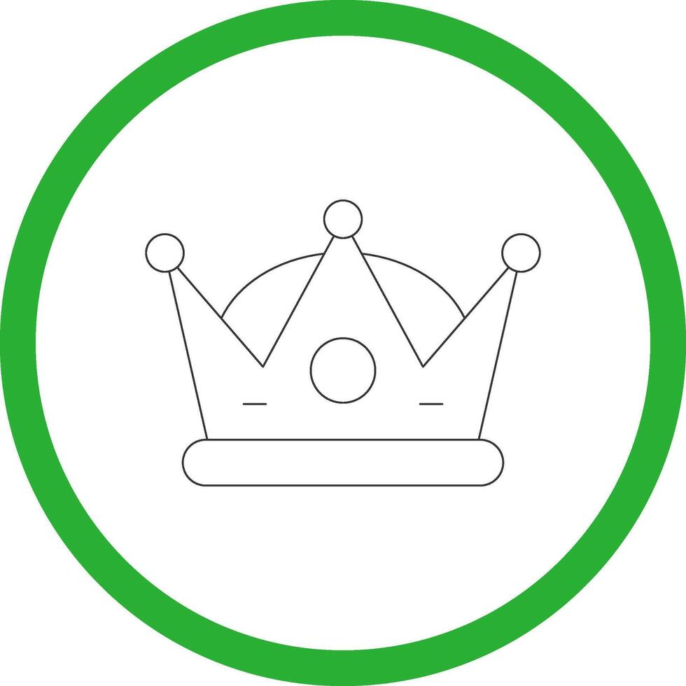 diseño de icono creativo de corona vector