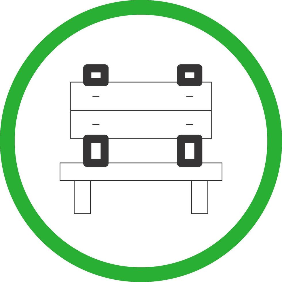 Bench Creative Icon Design vector