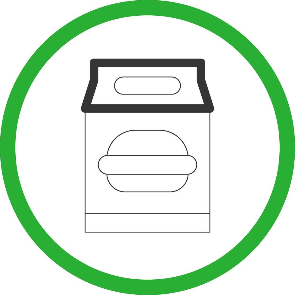 Lunch Bag Creative Icon Design vector