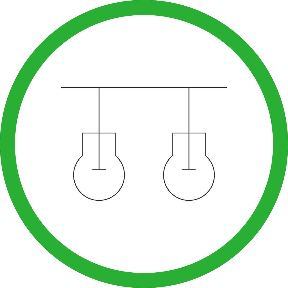 Ceiling Light Creative Icon Design vector