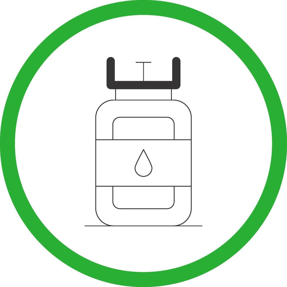 Gas Cylinder Creative Icon Design vector