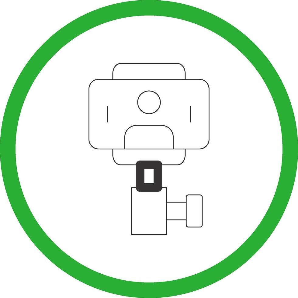 Selfie Stick Creative Icon Design vector