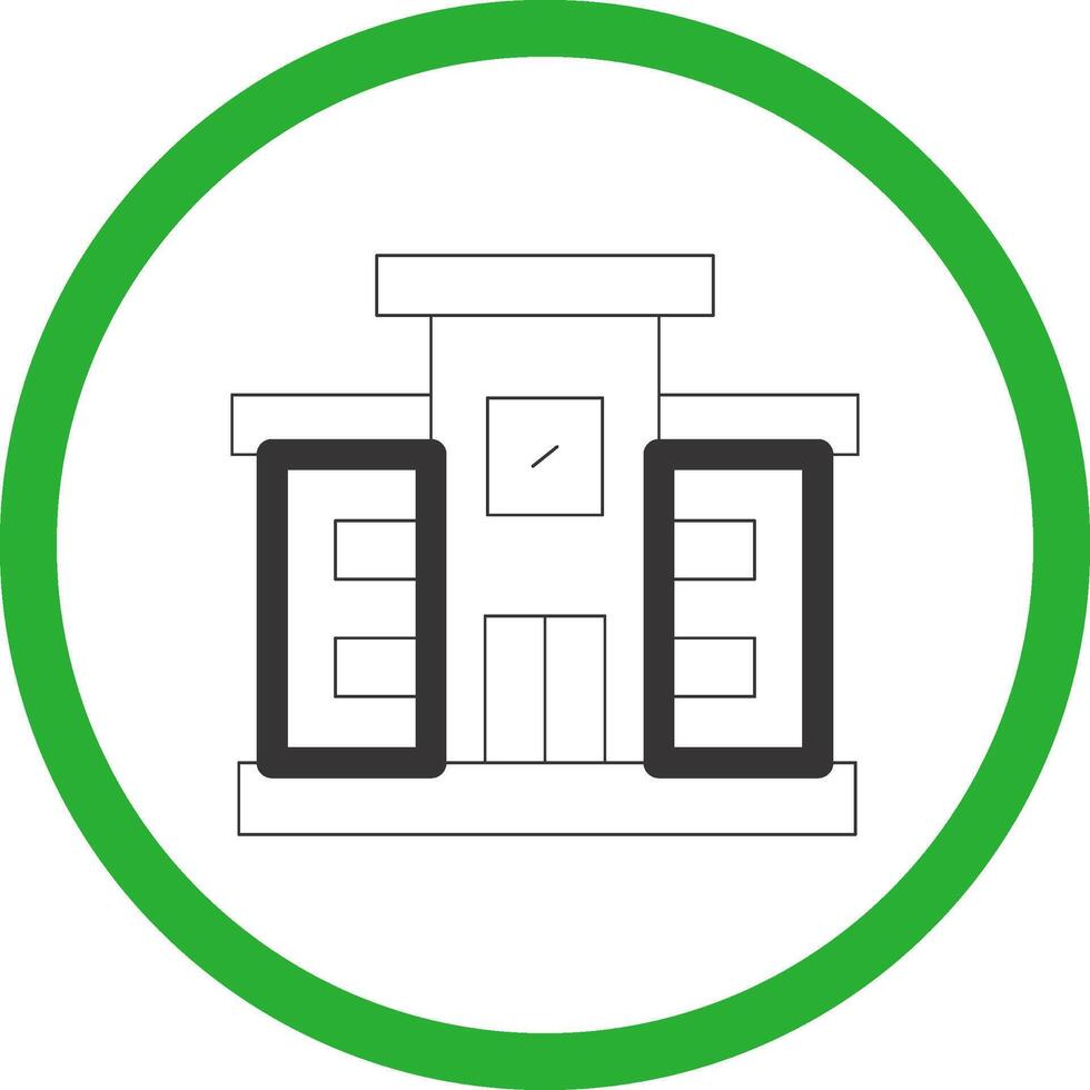 diseño de icono creativo de biblioteca vector