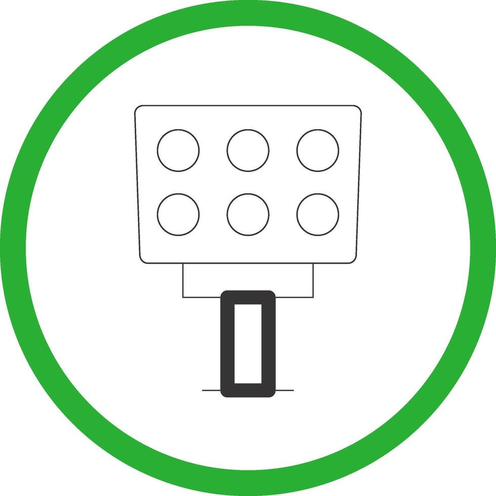 Light Creative Icon Design vector