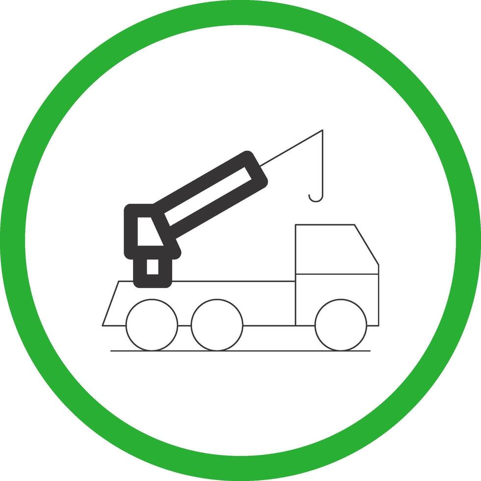 Crane Truck Creative Icon Design vector