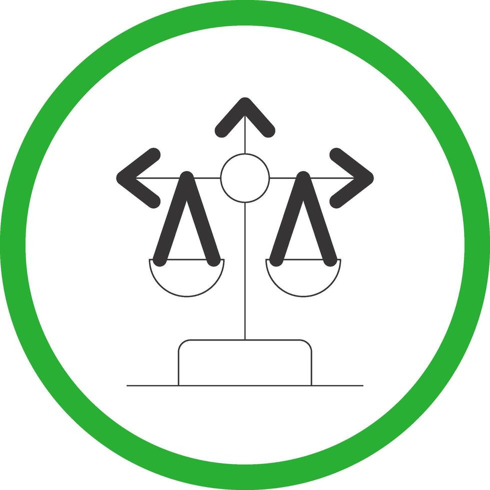 Balance Scale Creative Icon Design vector