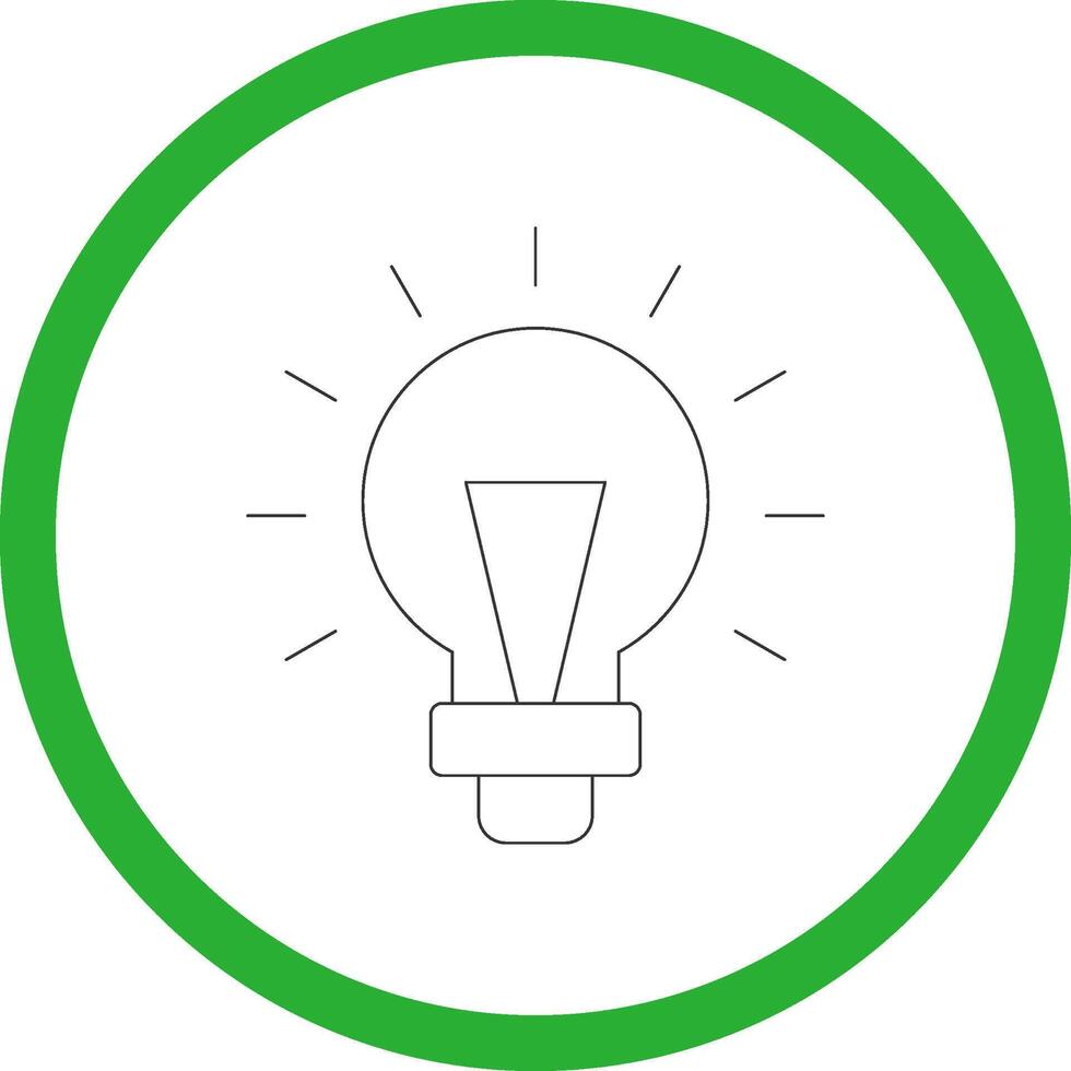 Bulb Creative Icon Design vector