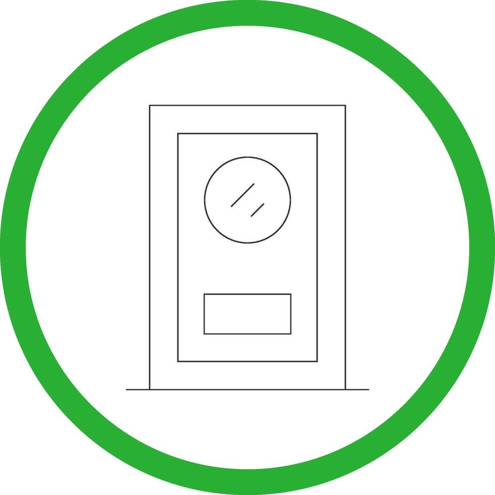 diseño de icono creativo de puerta vector